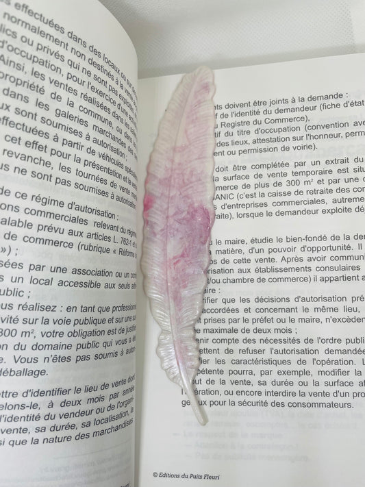 Marque page Plume